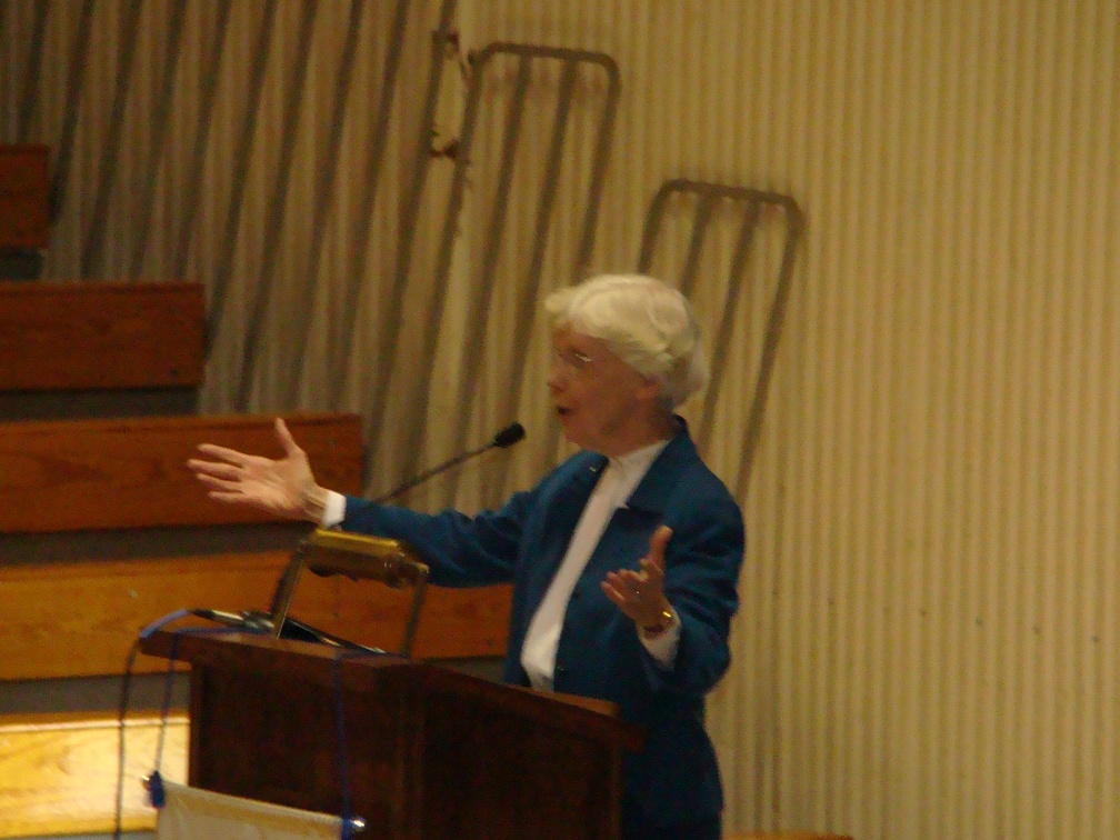 President Sister Mary Ann Dillion with her opening address